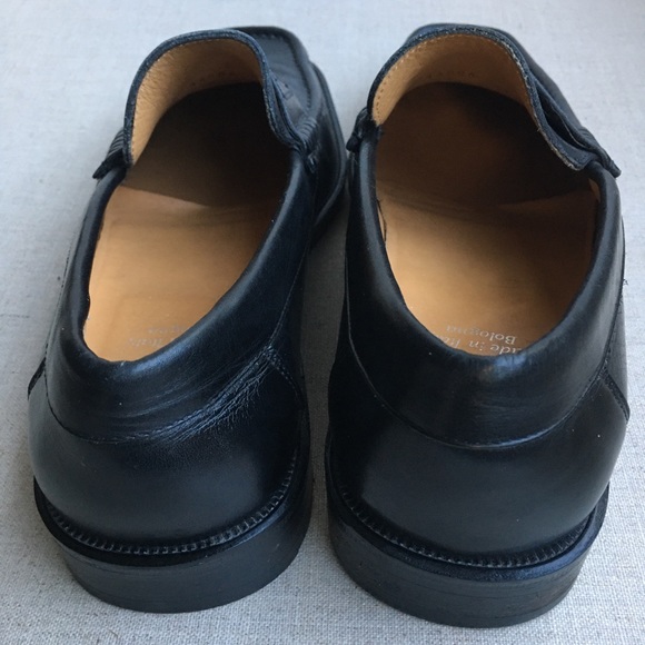 Bruno Magli US 7.5 Black Leather Classic Loafers - Picture 5 of 10